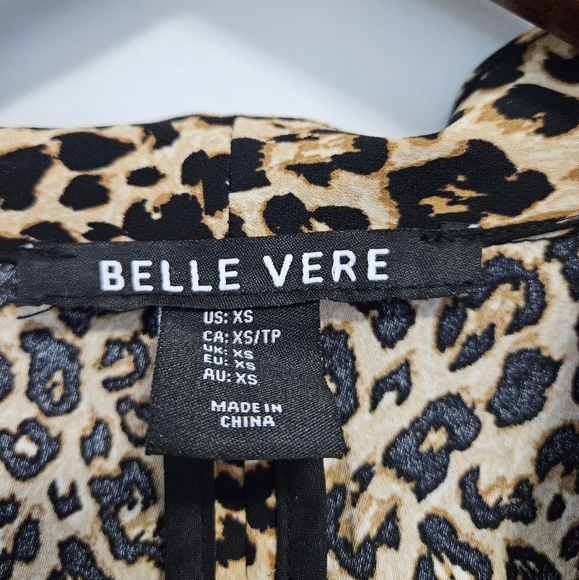 Belle Vere Cheetah Print Blazer - Size US XS - NWOT - Picture 6 of 7